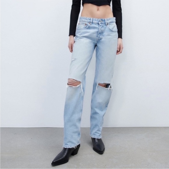Zara distressed straight jean - Picture 7 of 11